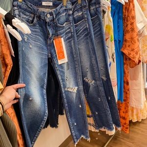 Moussy Glendele skinny in blue bnwt